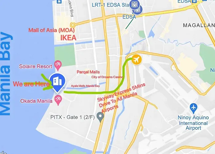 Luxurious Modern Cozy Bayview Poolview Cityview 1 2 3 Bedrooms Near Airports Okada Solaire Moa Apartment